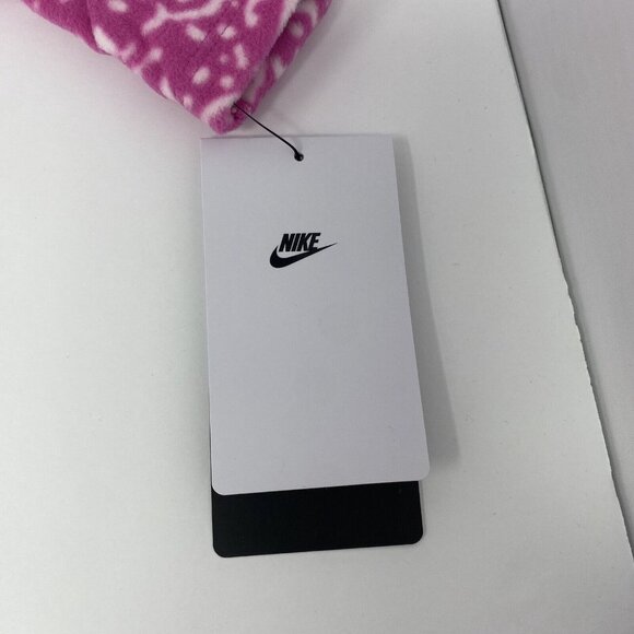 NIKE BABY GIRL'S FOOTED Fleece SLEEP AND PLAY PLAYFUL PINK WHITE NWT 6 MONTHS - Picture 6 of 8